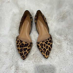 J crew cheetah print ballet flats